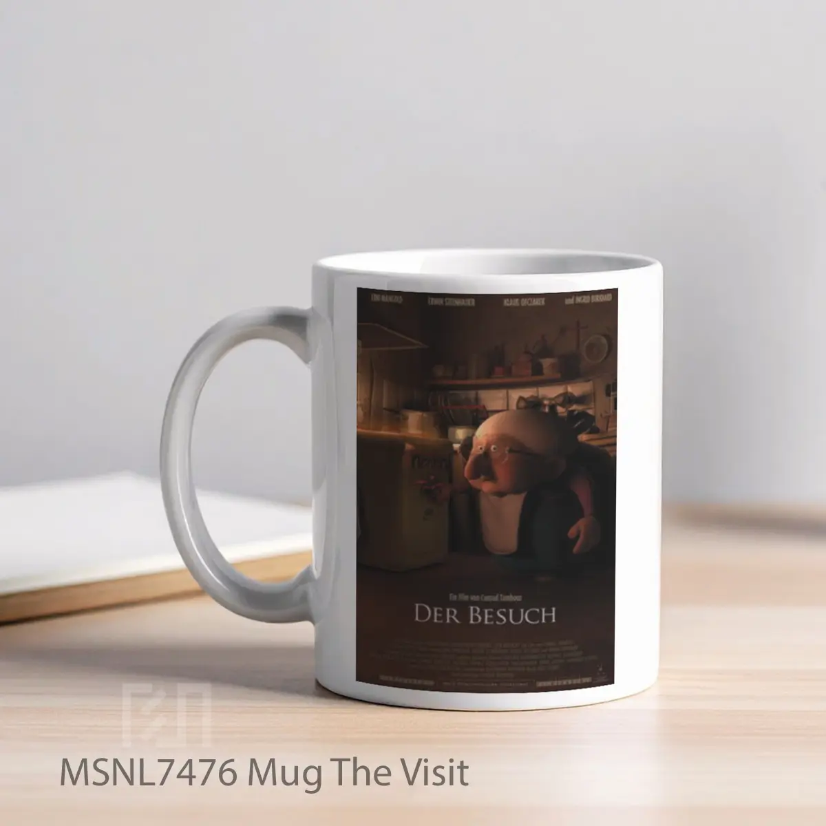 Mug The Visit Gelas Keramik Tema Film MSNL7476 - Tampak Kiri