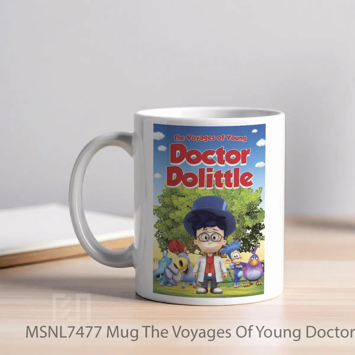 Mug The Voyages Of Young Doctor Dolittle Gelas Keramik Tema Film MSNL7477 - Tampak Kiri