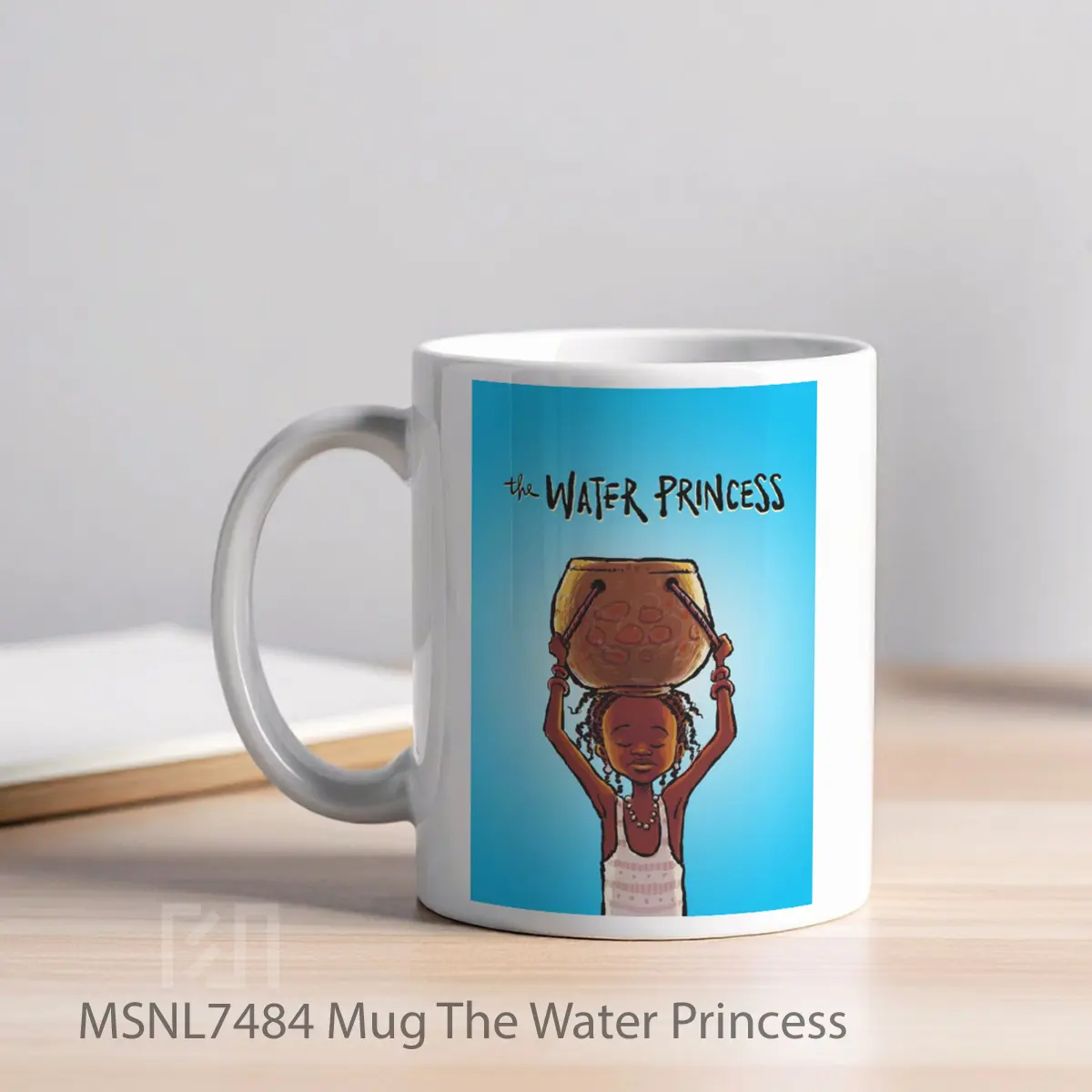 Mug The Water Princess Gelas Keramik Tema Film MSNL7484 - Tampak Kiri