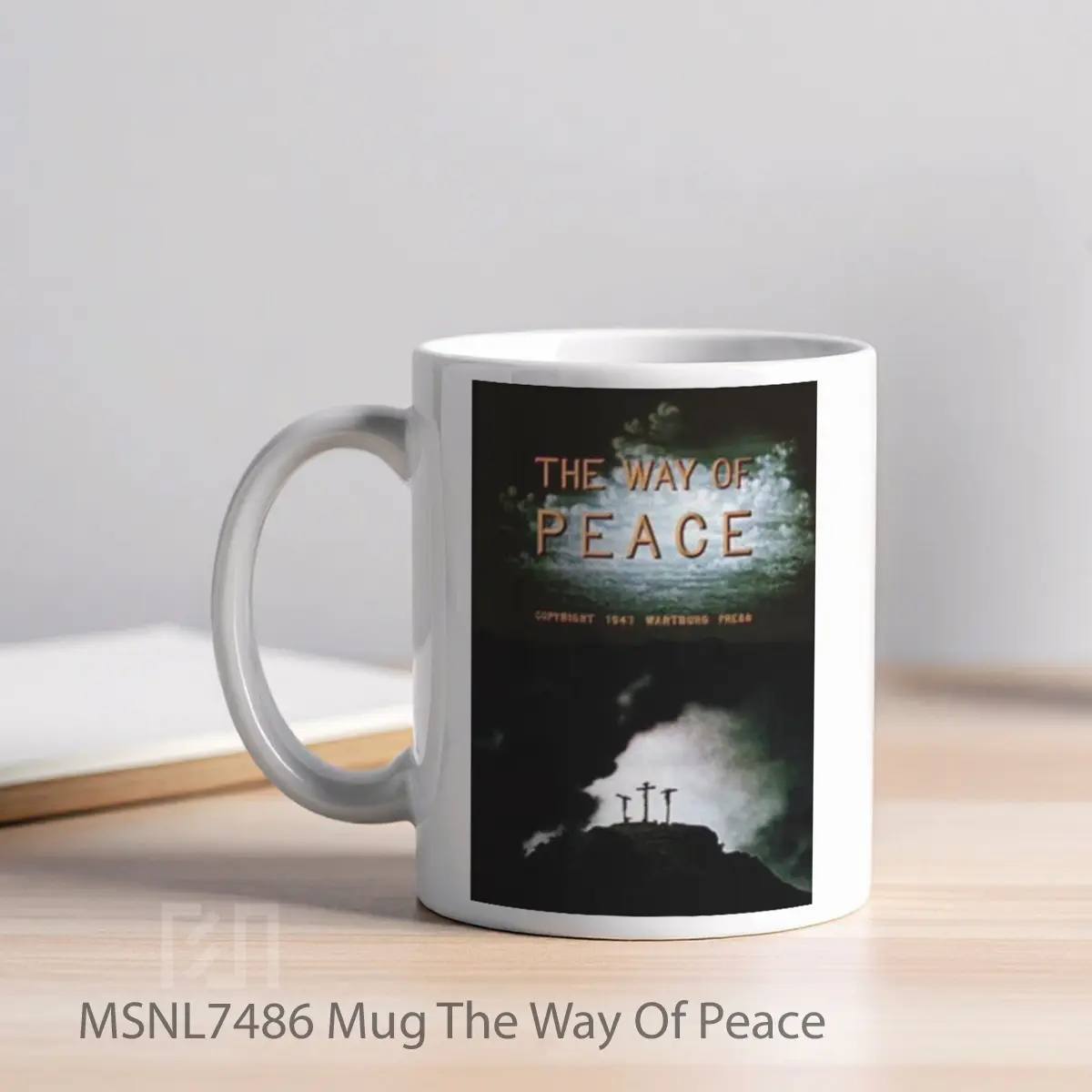 Mug The Way Of Peace Gelas Keramik Tema Film MSNL7486 - Tampak Kiri