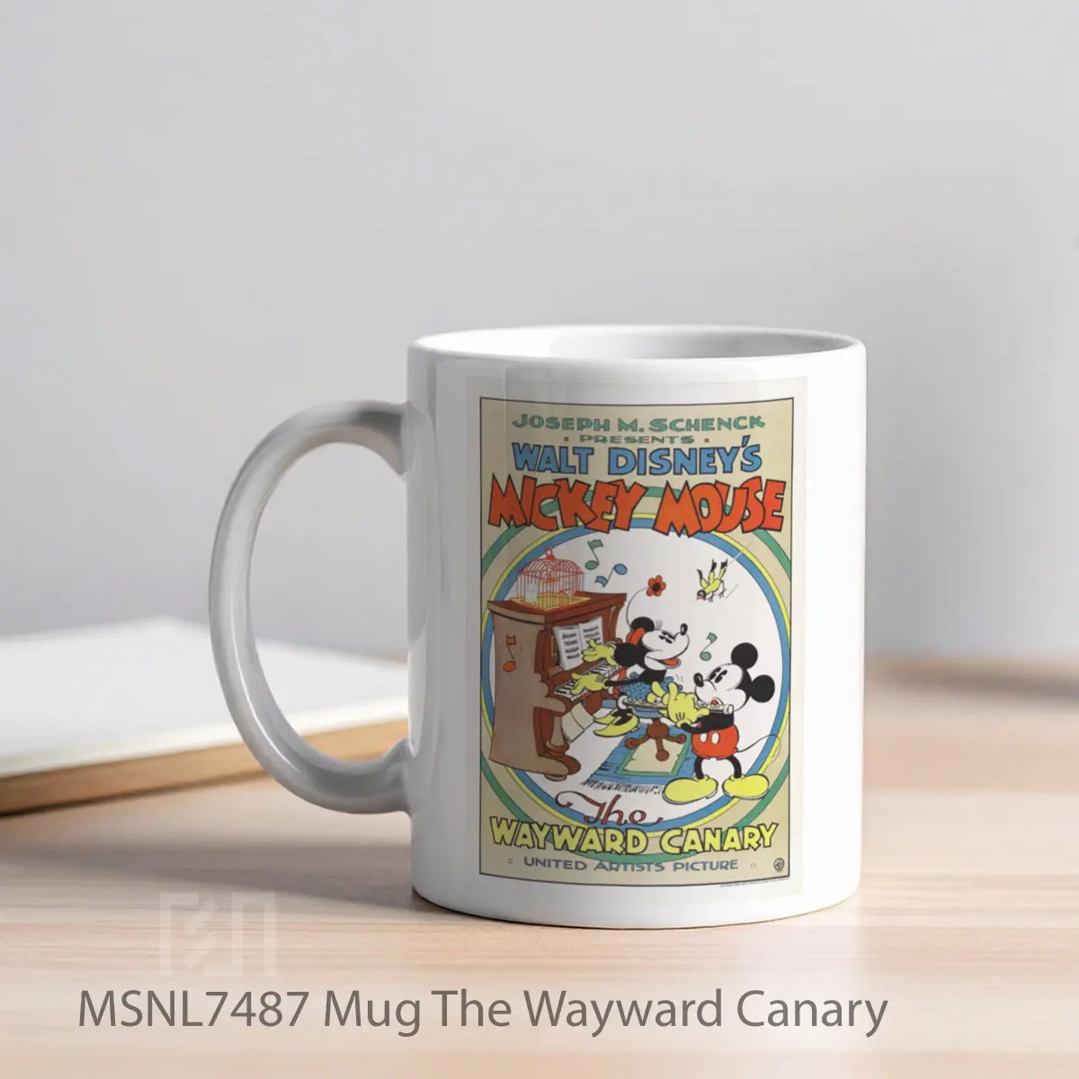 Mug The Wayward Canary Gelas Keramik Tema Film MSNL7487 - Tampak Kiri
