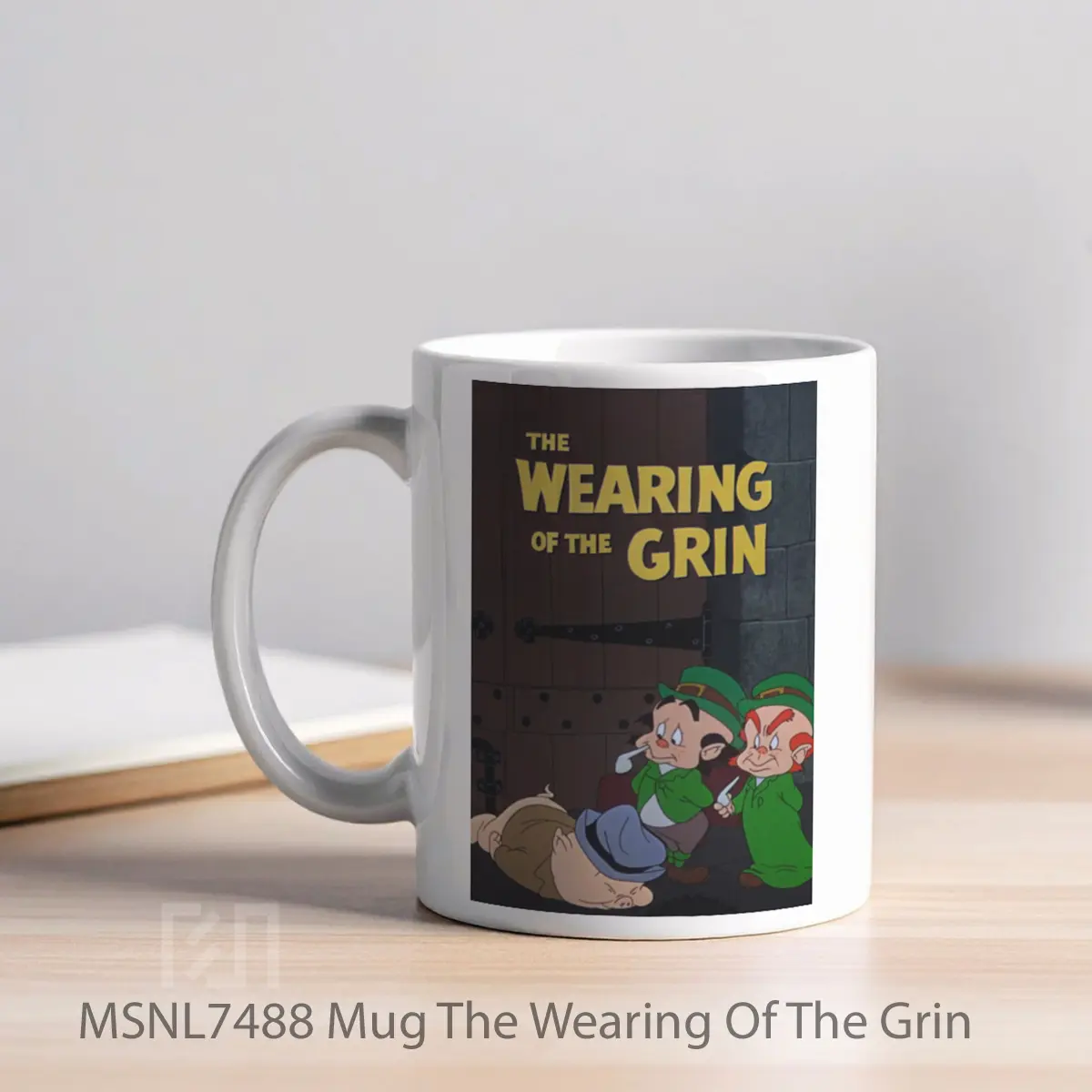 Mug The Wearing Of The Grin Gelas Keramik Tema Film MSNL7488 - Tampak Kiri