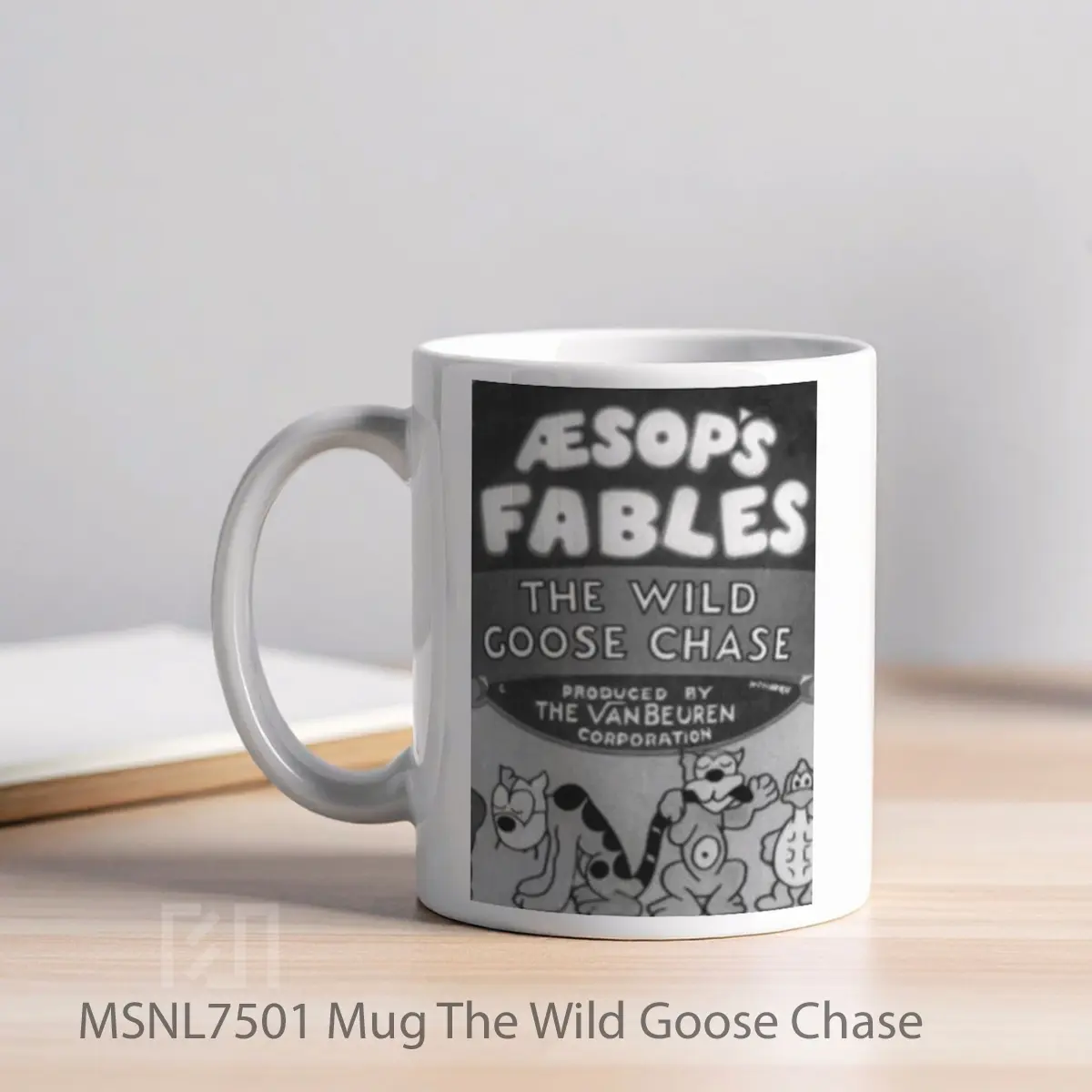 Mug The Wild Goose Chase Gelas Keramik Tema Film MSNL7501 - Tampak Kiri