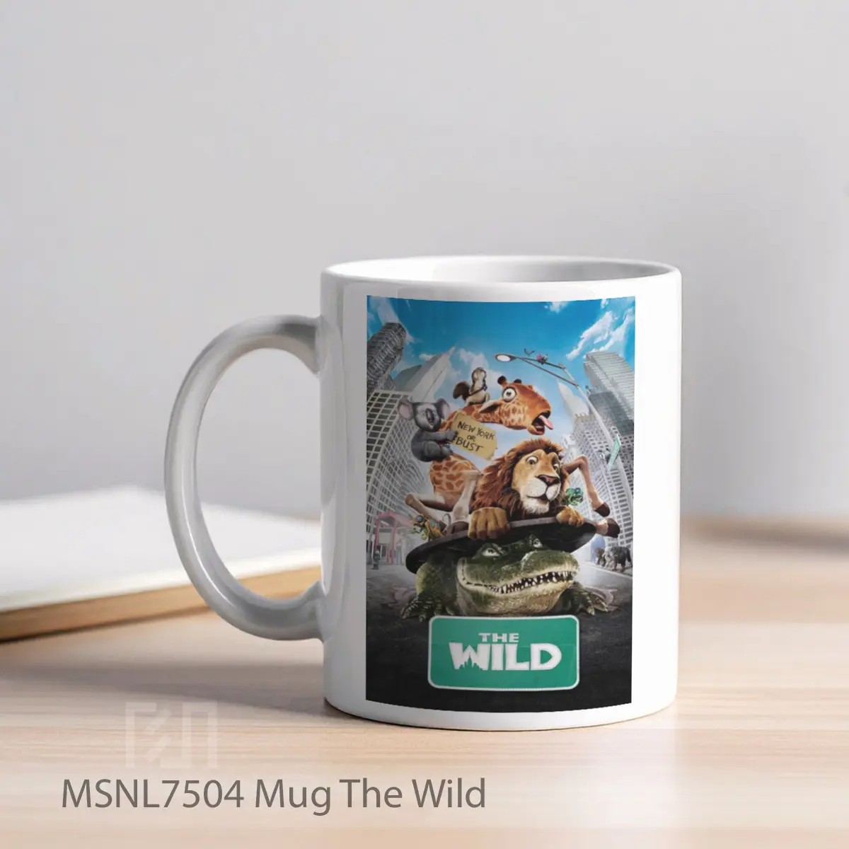Mug The Wild Gelas Keramik Tema Film MSNL7504 - Tampak Kiri