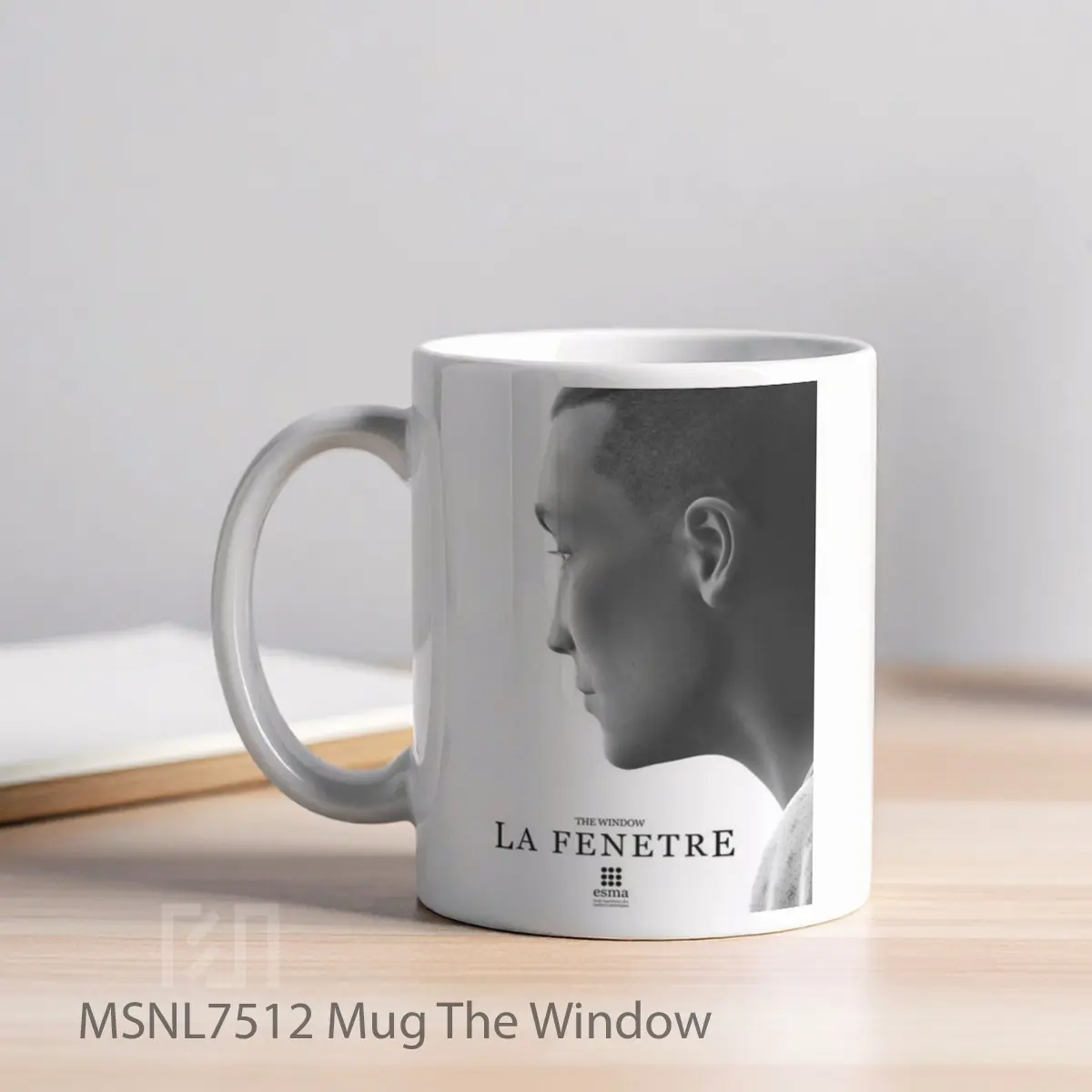 Mug The Window Gelas Keramik Tema Film MSNL7512 - Tampak Kiri