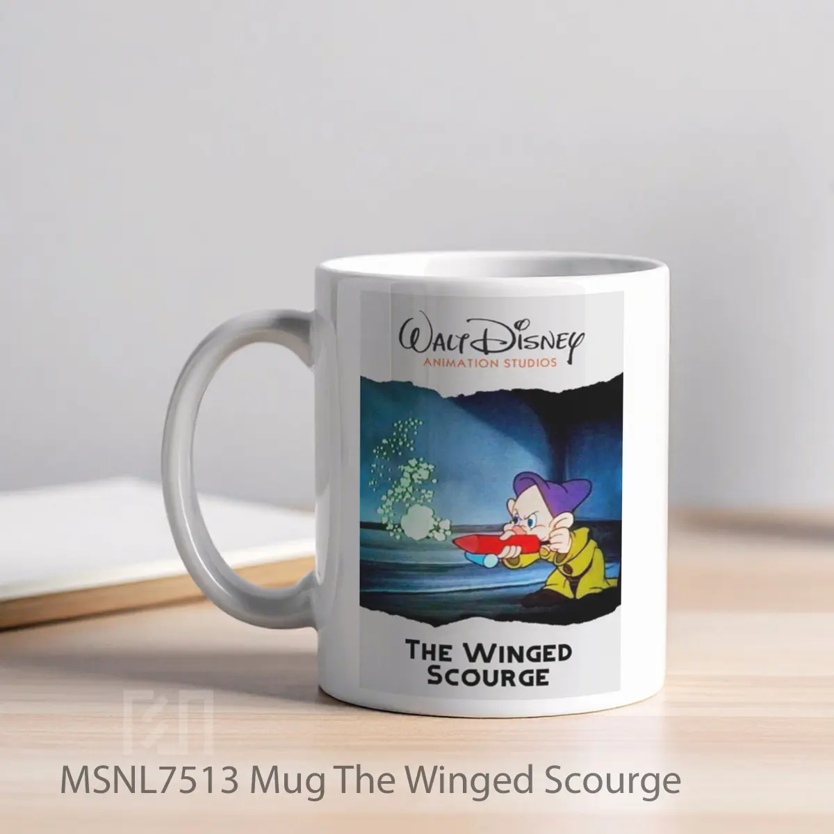 Mug The Winged Scourge Gelas Keramik Tema Film MSNL7513 - Tampak Kiri