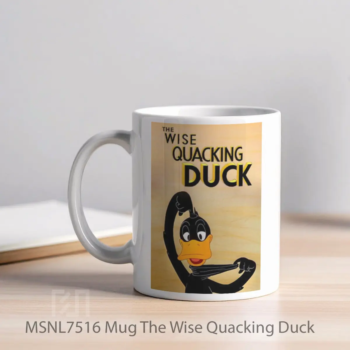 Mug The Wise Quacking Duck Gelas Keramik Tema Film MSNL7516 - Tampak Kiri
