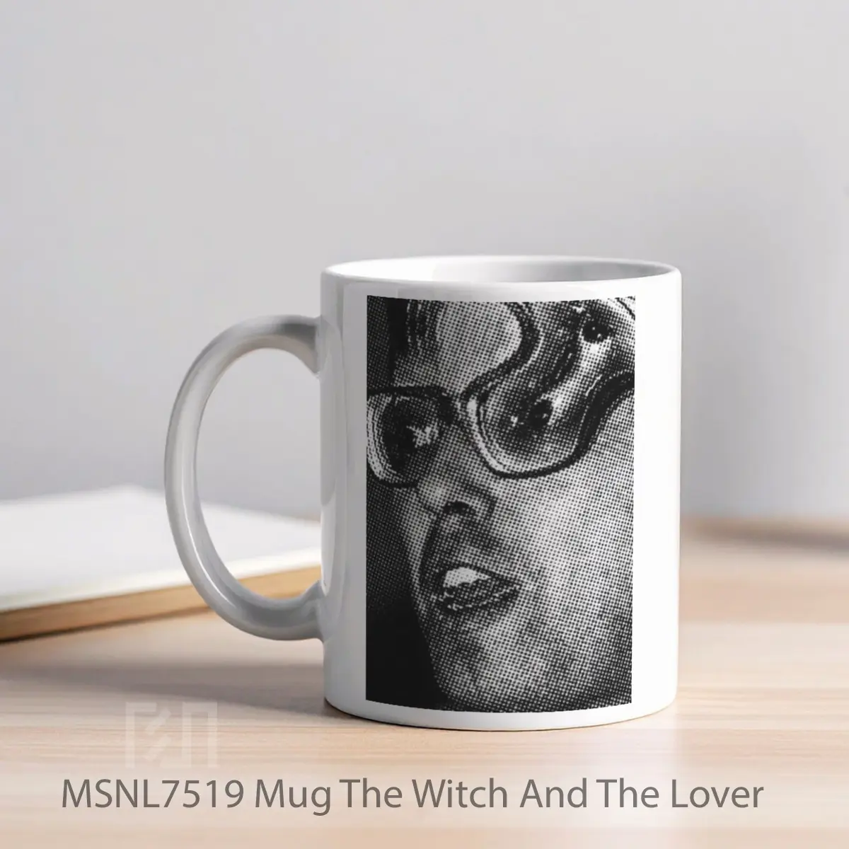 Mug The Witch And The Lover Gelas Keramik Tema Film MSNL7519 - Tampak Kiri