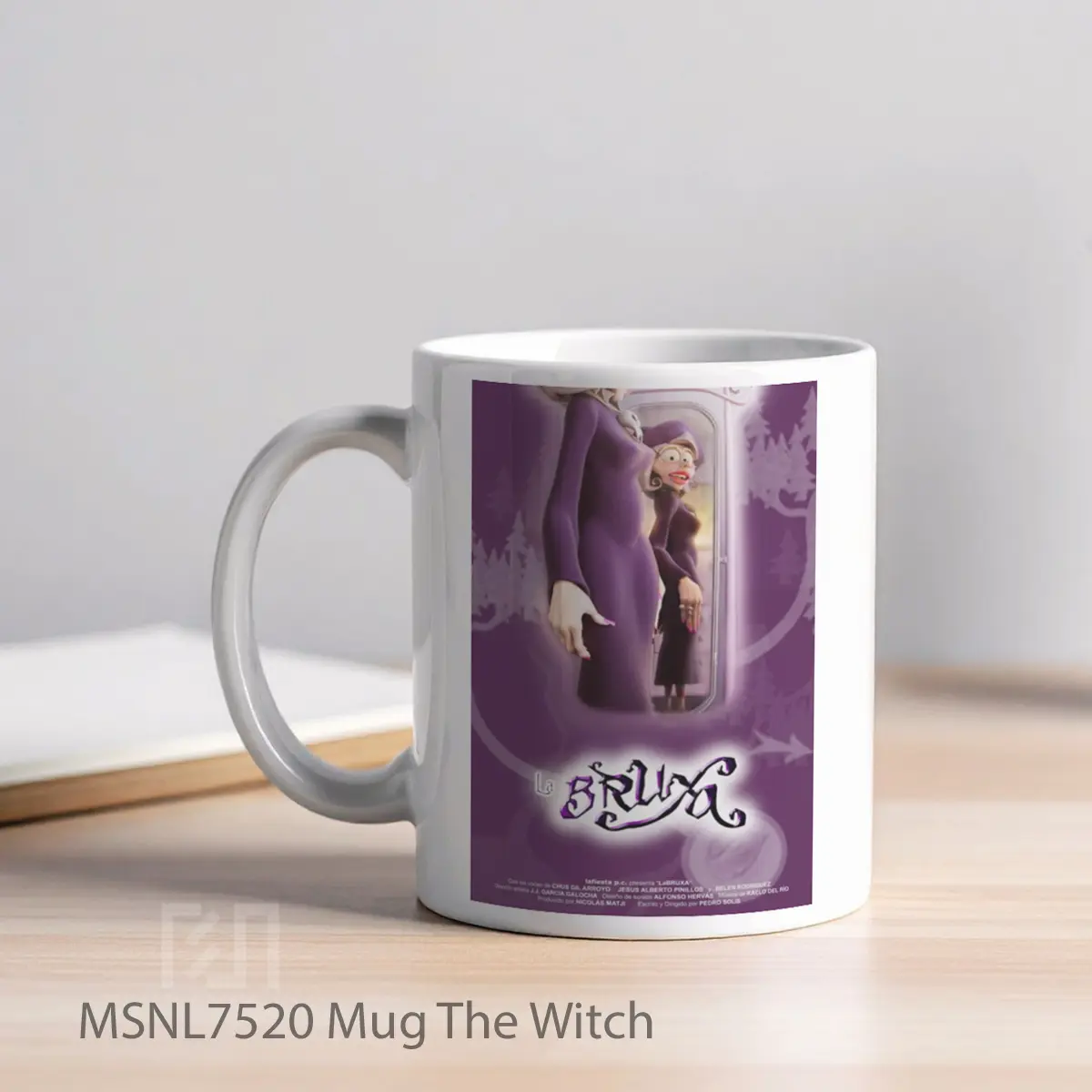 Mug The Witch Gelas Keramik Tema Film MSNL7520 - Tampak Kiri