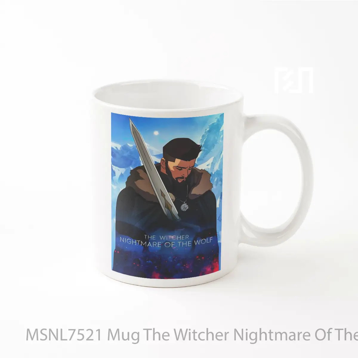 Mug The Witcher Nightmare Of The Wolf Gelas Keramik Tema Film MSNL7521