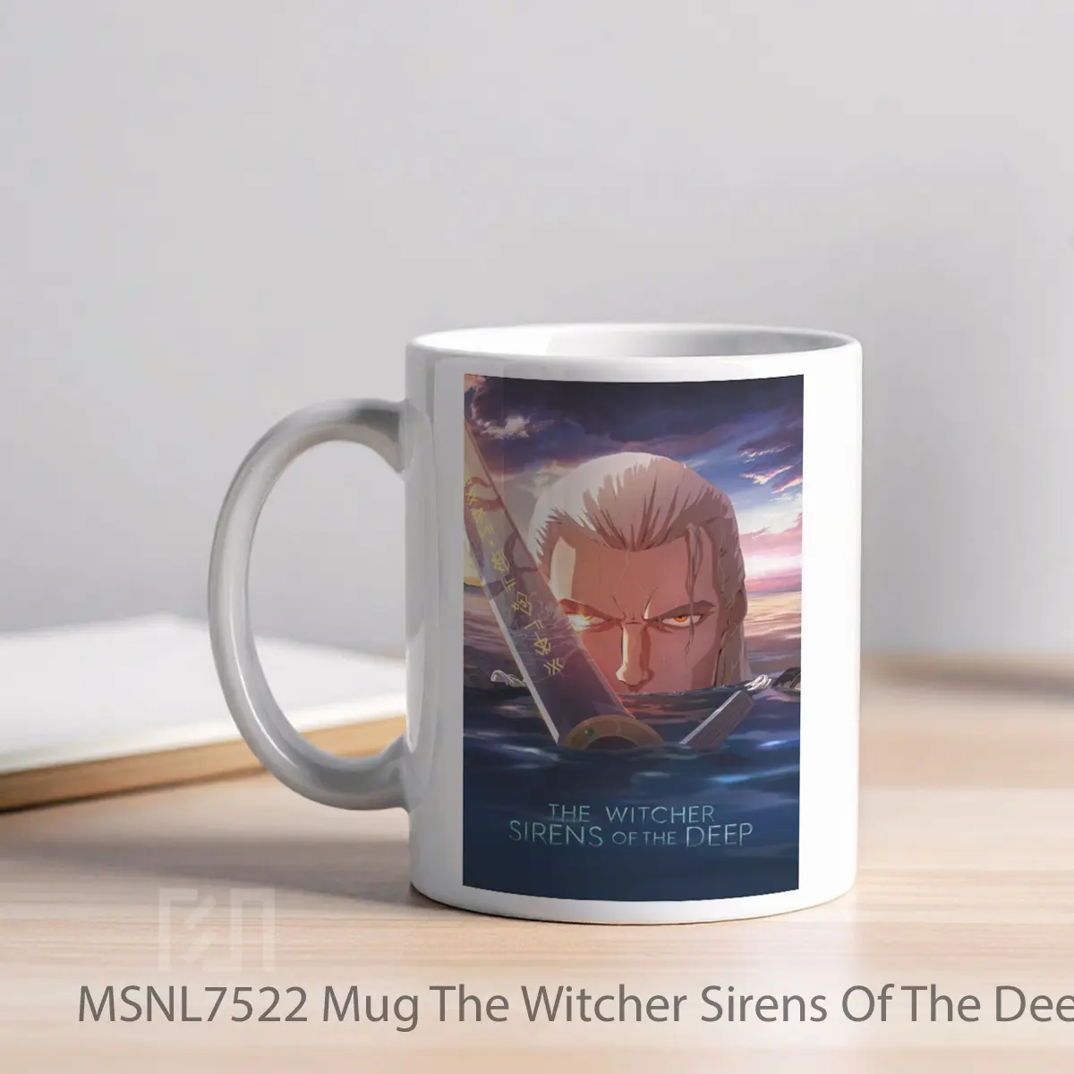 Mug The Witcher Sirens Of The Deep Gelas Keramik Tema Film MSNL7522 - Tampak Kiri