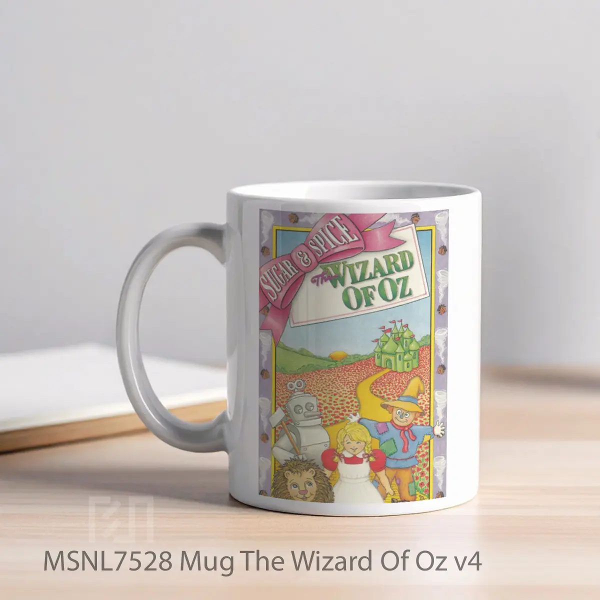 Mug The Wizard Of Oz V4 Gelas Keramik Tema Film MSNL7528 - Tampak Kiri