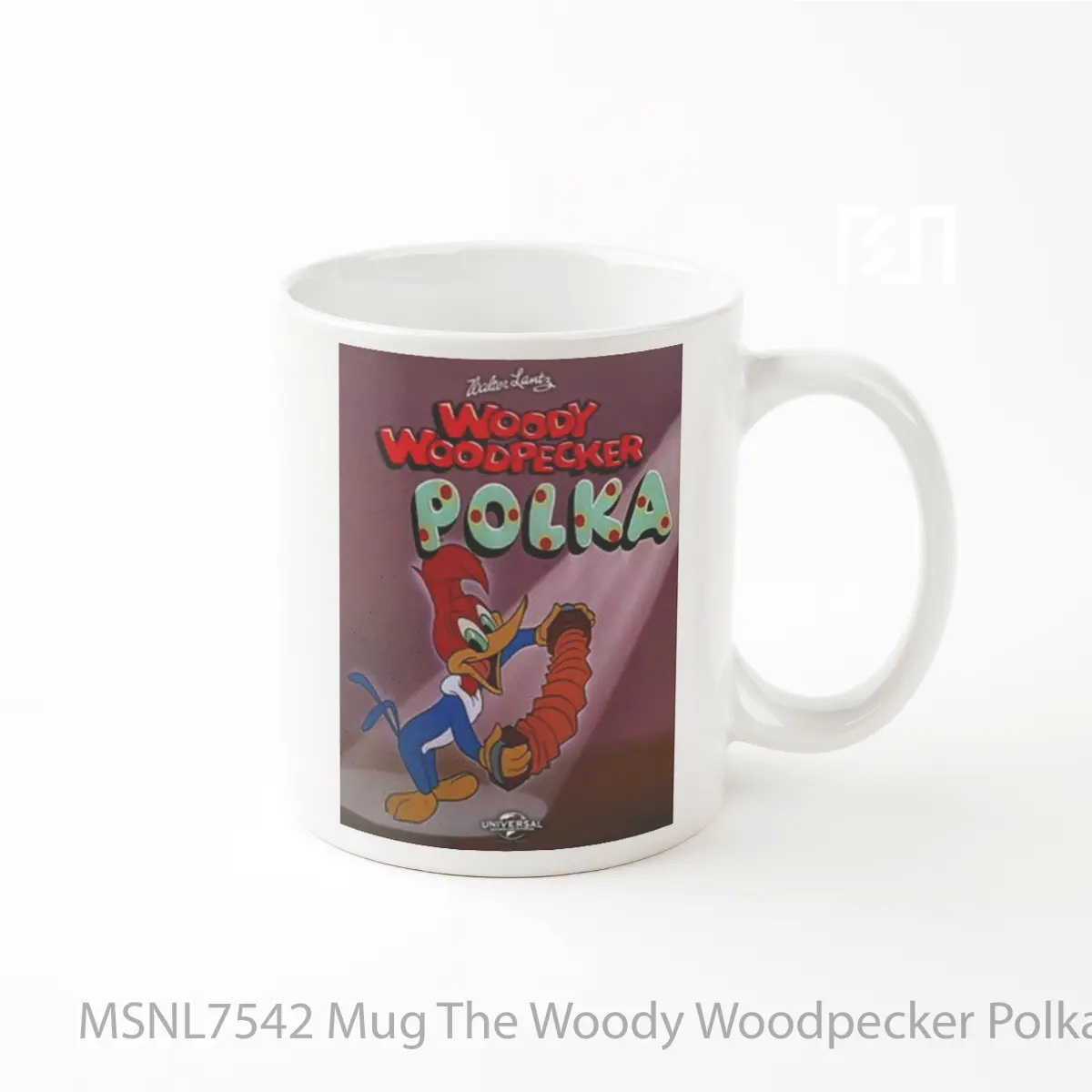 Mug The Woody Woodpecker Polka Gelas Keramik Tema Film MSNL7542