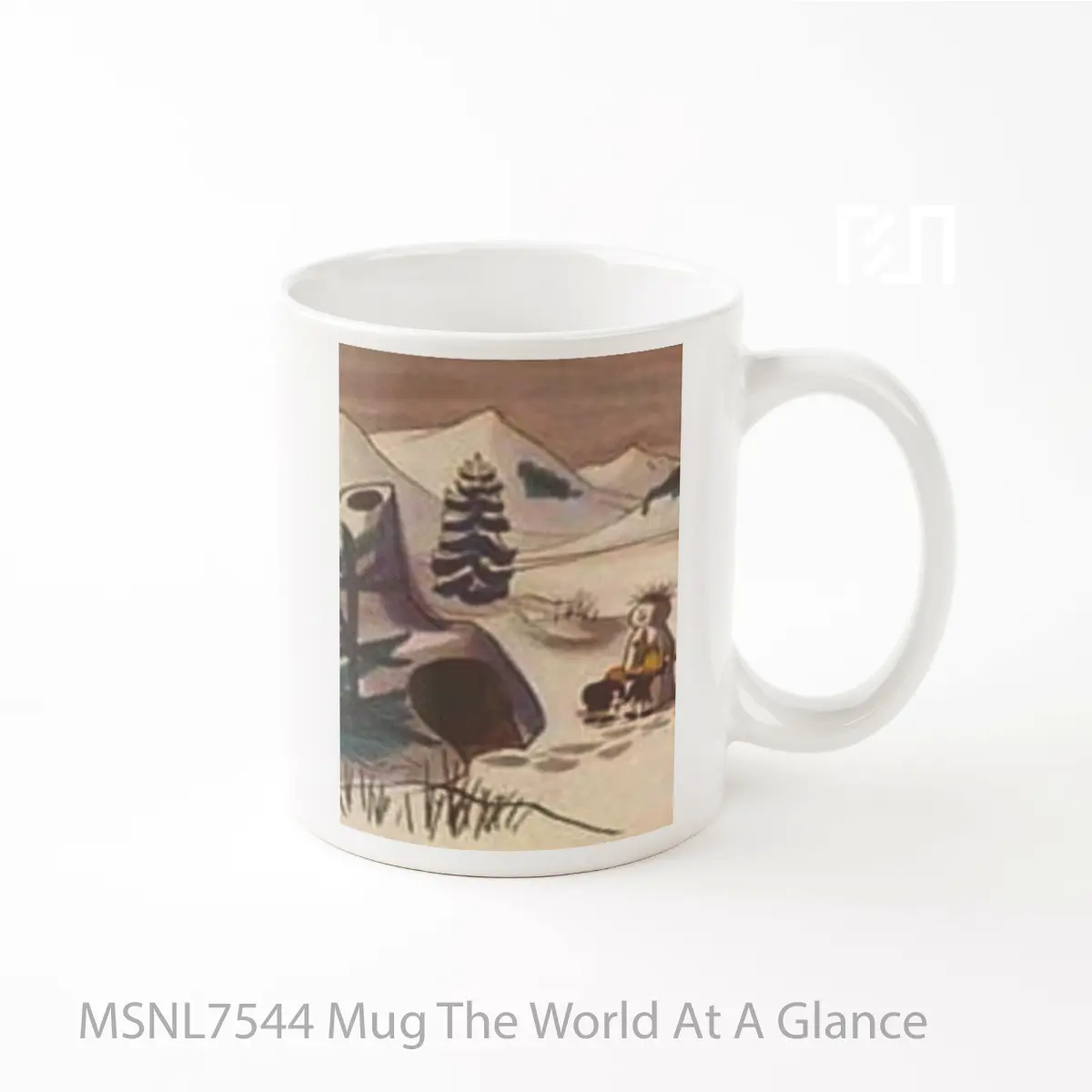 Mug The World At A Glance Gelas Keramik Tema Film MSNL7544