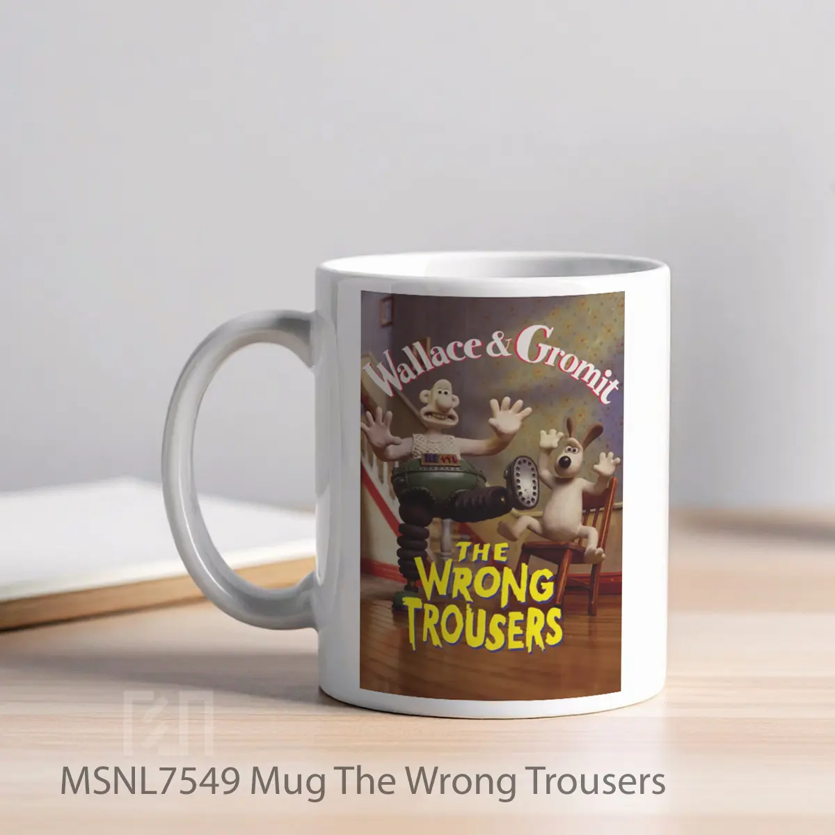 Mug The Wrong Trousers Gelas Keramik Tema Film MSNL7549 - Tampak Kiri