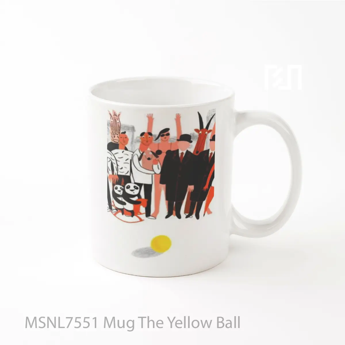 Mug The Yellow Ball Gelas Keramik Tema Film MSNL7551