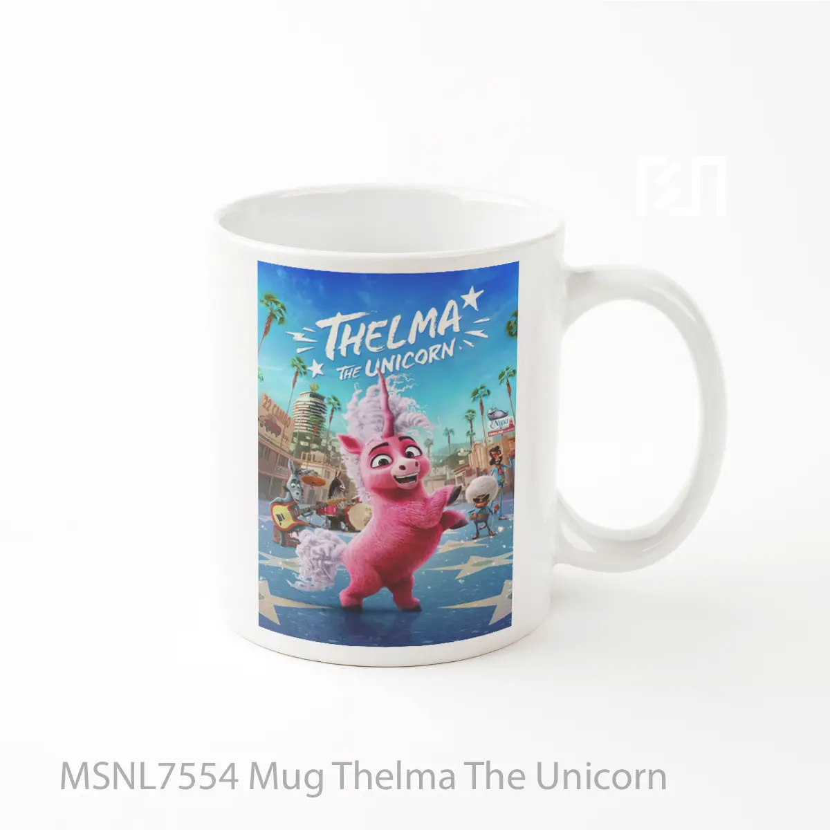 Mug Thelma The Unicorn Gelas Keramik Tema Film MSNL7554