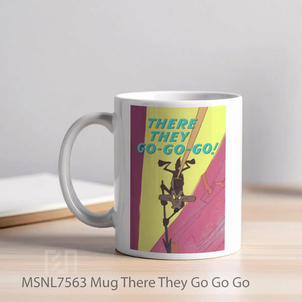 Mug There They Go Go Go Gelas Keramik Tema Film MSNL7563 - Tampak Kiri