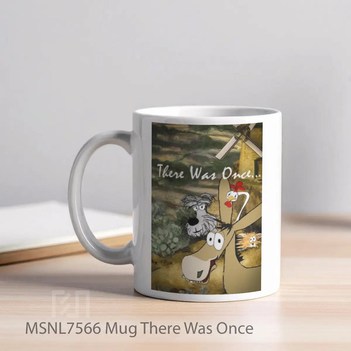 Mug There Was Once Gelas Keramik Tema Film MSNL7566 - Tampak Kiri