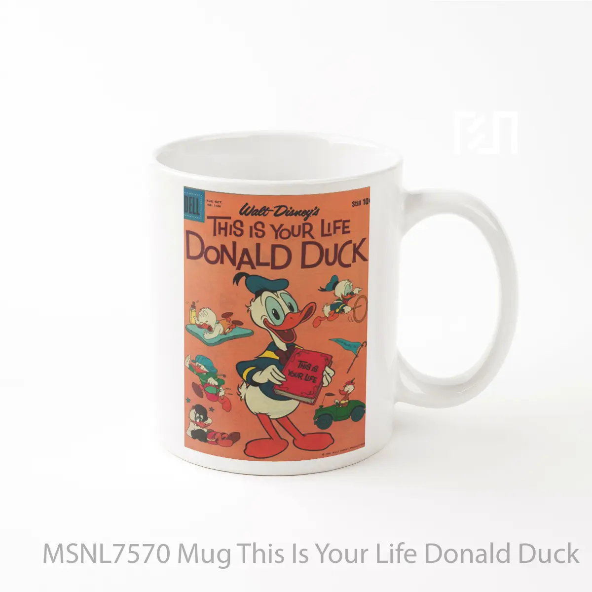 Mug This Is Your Life Donald Duck Gelas Keramik Tema Film MSNL7570