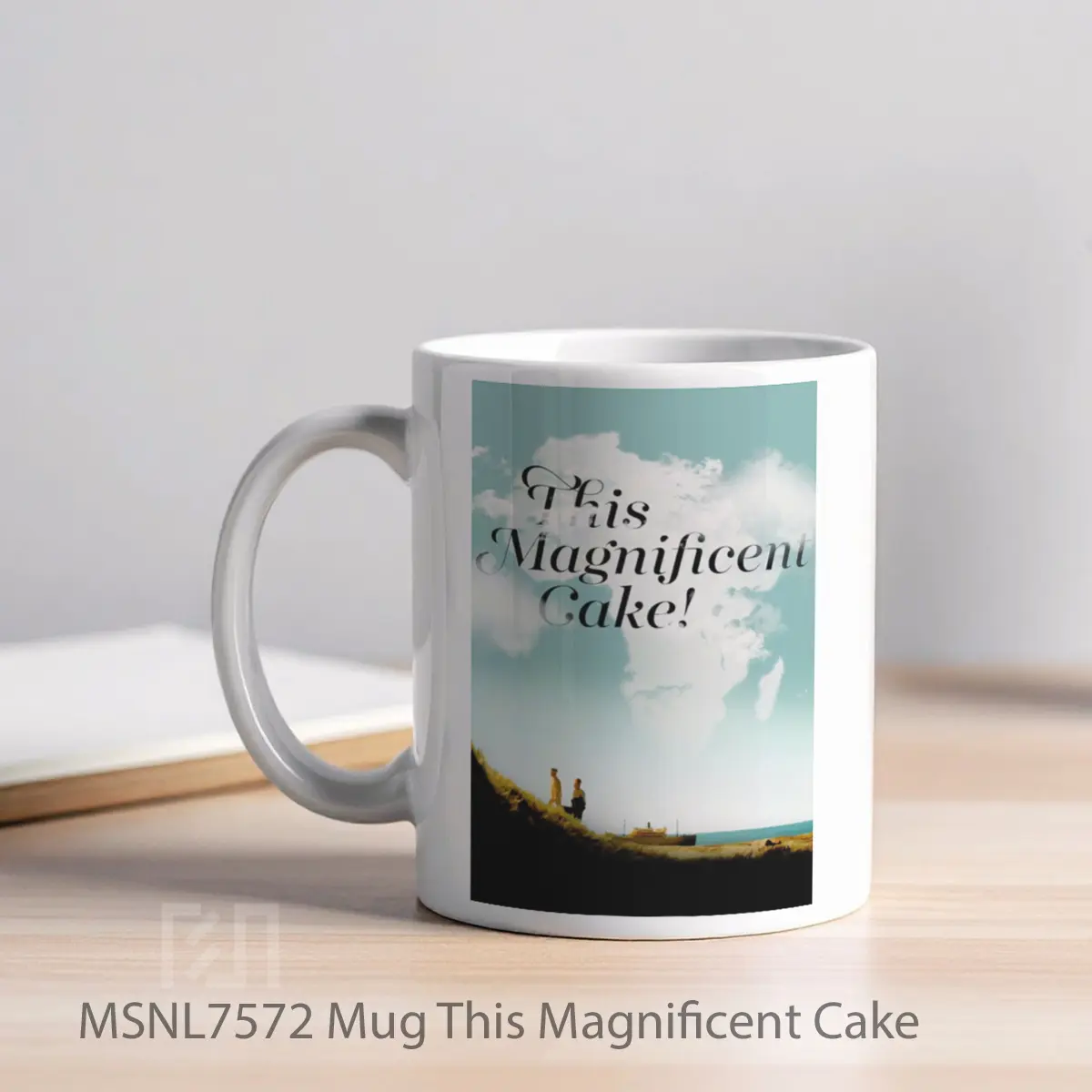 Mug This Magnificent Cake Gelas Keramik Tema Film MSNL7572 - Tampak Kiri