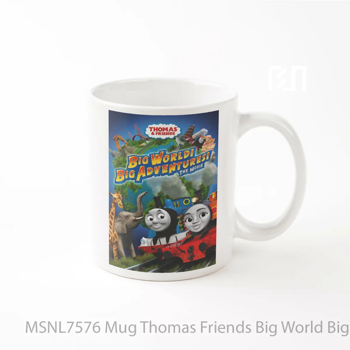 Mug Thomas Friends Big World Big Adventures The Movie Gelas Keramik Tema Film MSNL7576
