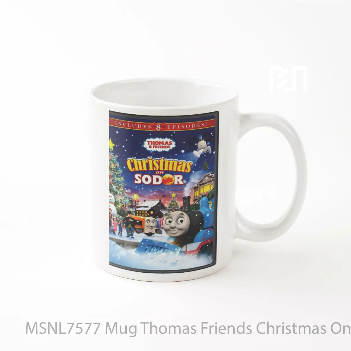 Mug Thomas Friends Christmas On Sodor Gelas Keramik Tema Film MSNL7577
