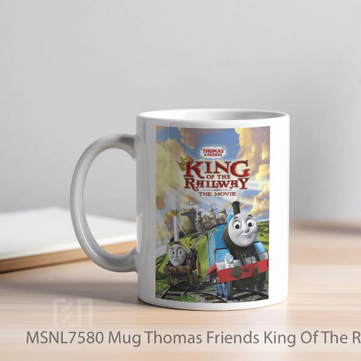 Mug Thomas Friends King Of The Railway Gelas Keramik Tema Film MSNL7580 - Tampak Kiri