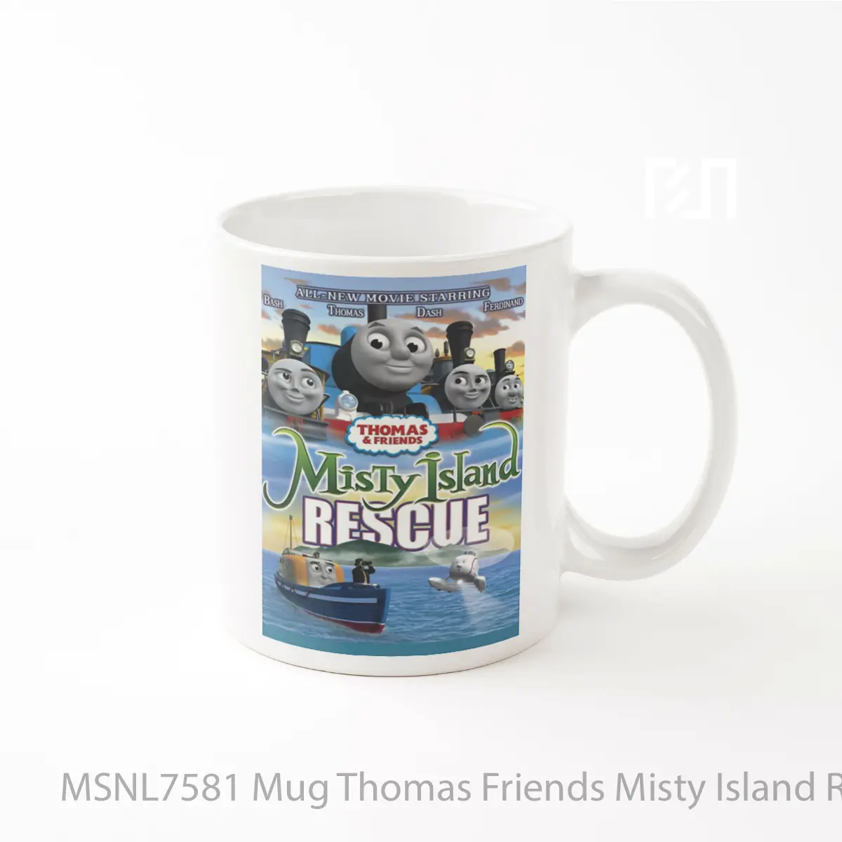 Mug Thomas Friends Misty Island Rescue Gelas Keramik Tema Film MSNL7581