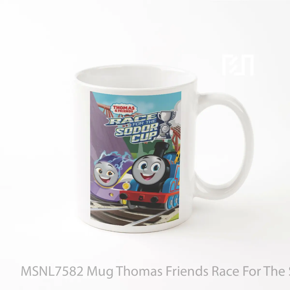 Mug Thomas Friends Race For The Sodor Cup Gelas Keramik Tema Film MSNL7582