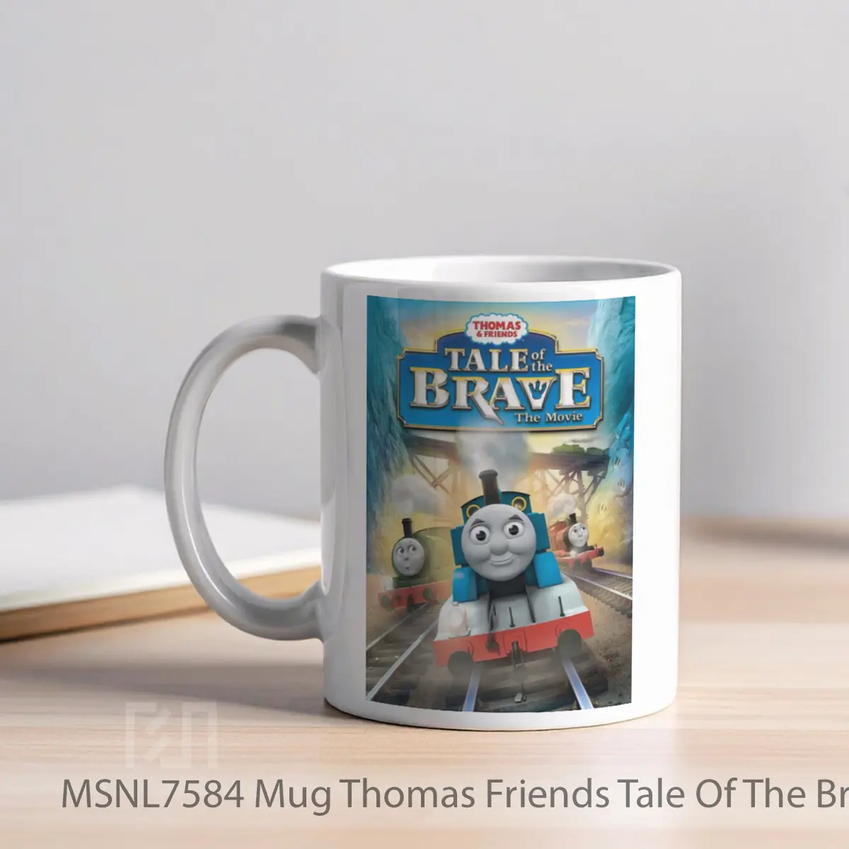 Mug Thomas Friends Tale Of The Brave The Movie Gelas Keramik Tema Film MSNL7584 - Tampak Kiri