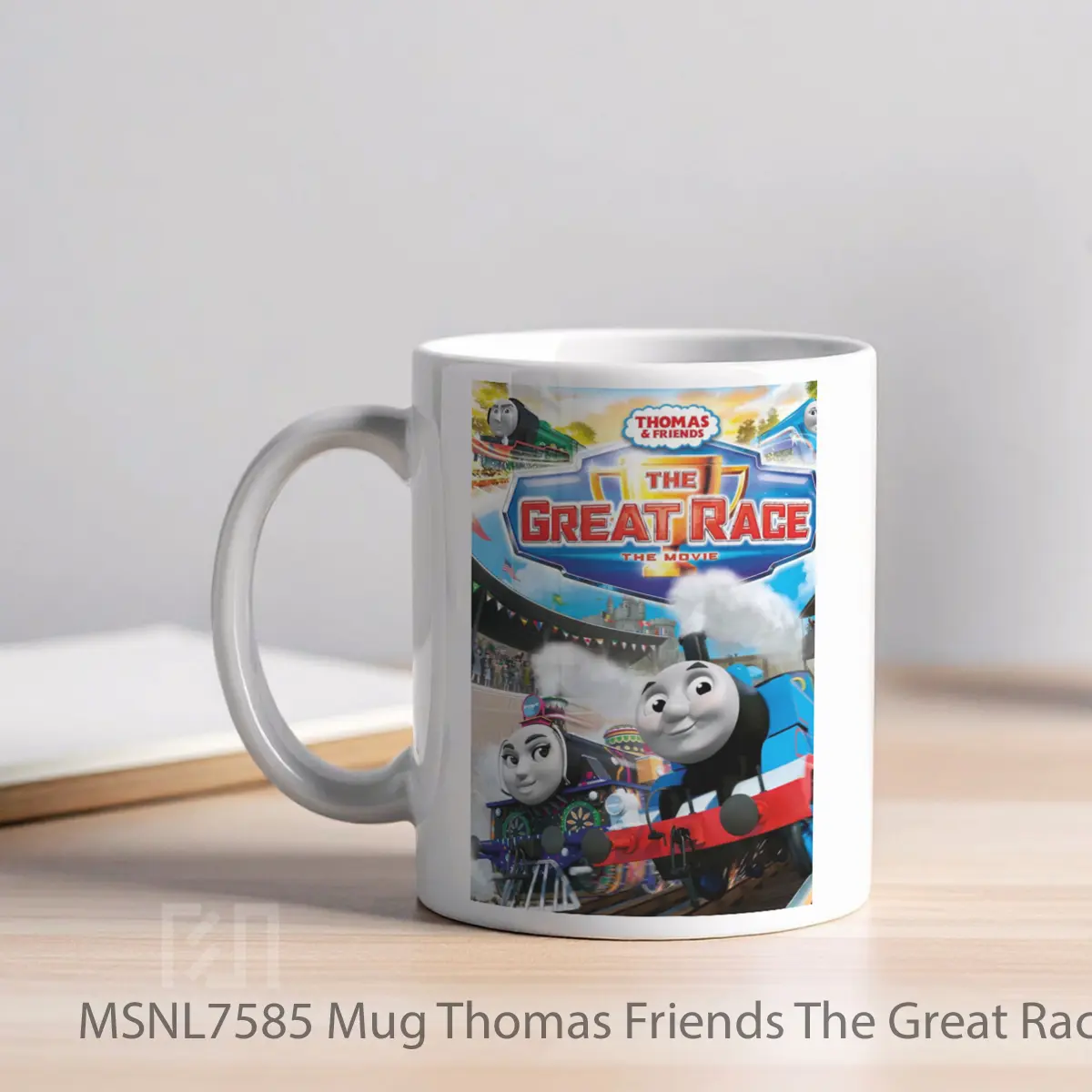 Mug Thomas Friends The Great Race Gelas Keramik Tema Film MSNL7585 - Tampak Kiri