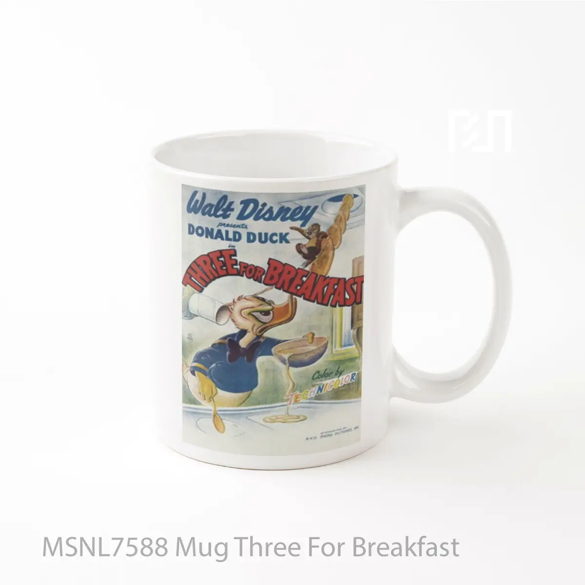 Mug Three For Breakfast Gelas Keramik Tema Film MSNL7588