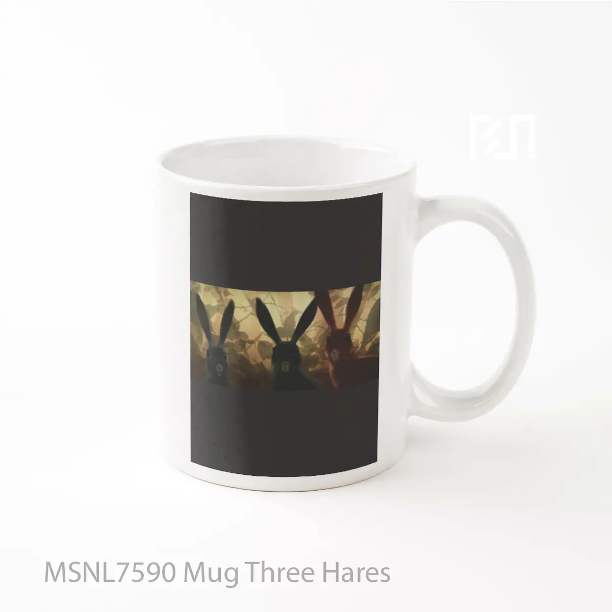 Mug Three Hares Gelas Keramik Tema Film MSNL7590