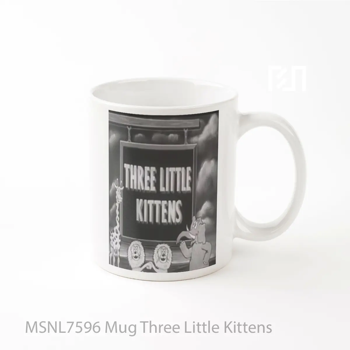 Mug Three Little Kittens Gelas Keramik Tema Film MSNL7596