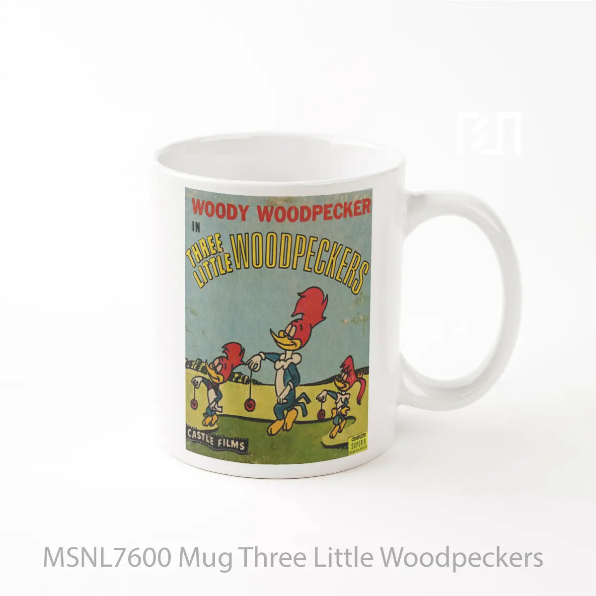 Mug Three Little Woodpeckers Gelas Keramik Tema Film MSNL7600