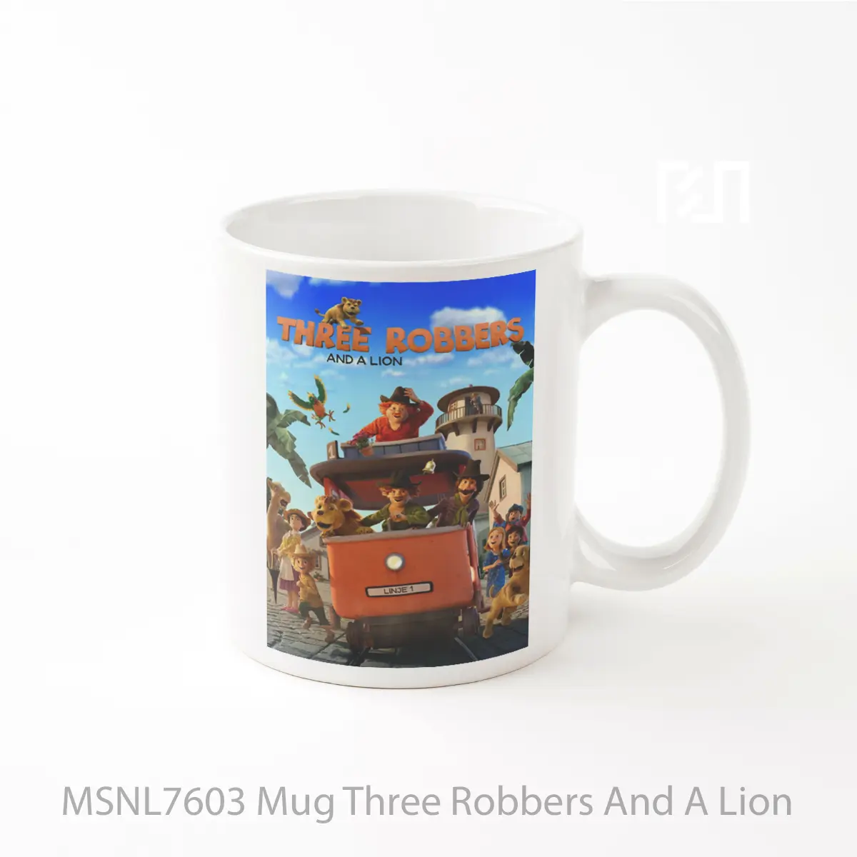 Mug Three Robbers And A Lion Gelas Keramik Tema Film MSNL7603