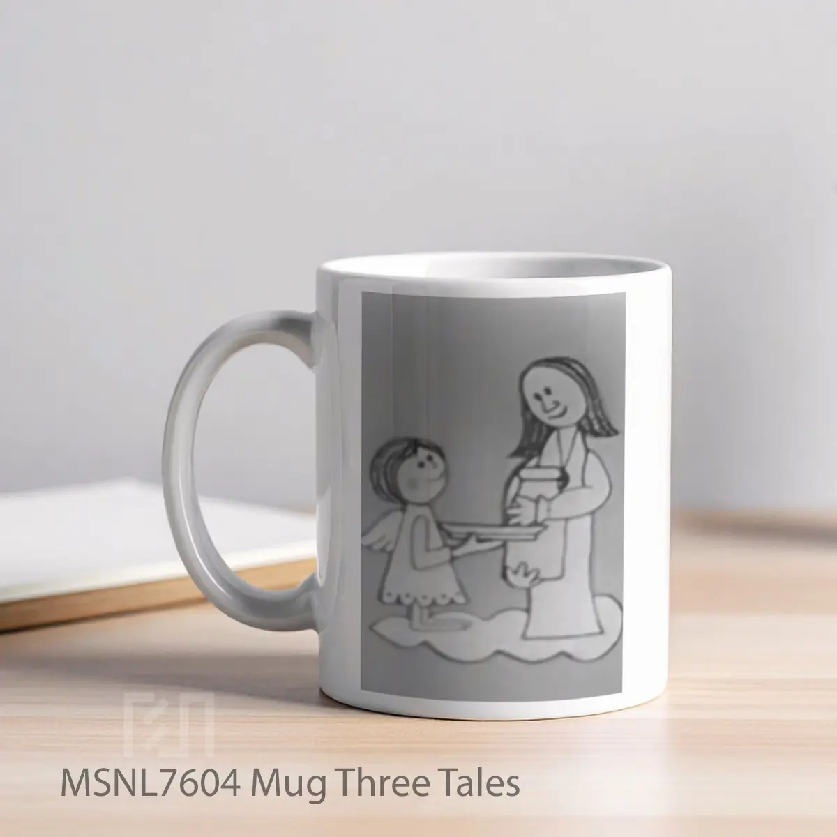 Mug Three Tales Gelas Keramik Tema Film MSNL7604 - Tampak Kiri