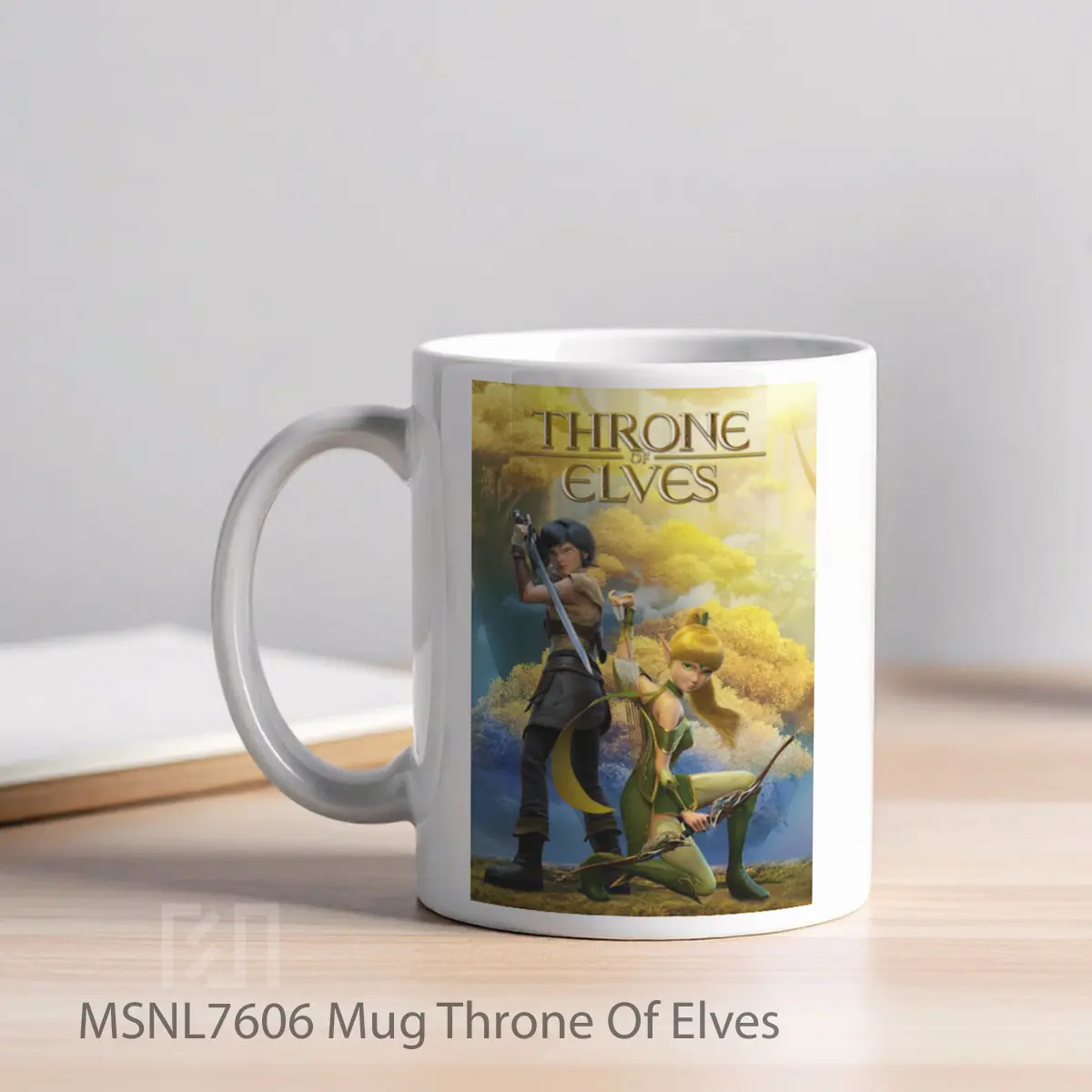 Mug Throne Of Elves Gelas Keramik Tema Film MSNL7606 - Tampak Kiri