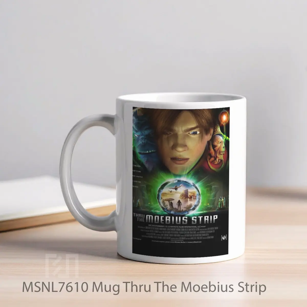 Mug Thru The Moebius Strip Gelas Keramik Tema Film MSNL7610 - Tampak Kiri