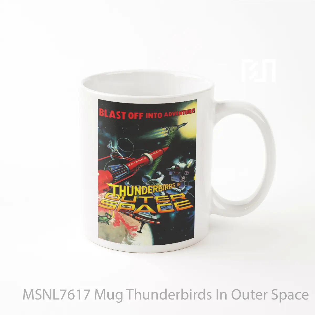 Mug Thunderbirds In Outer Space Gelas Keramik Tema Film MSNL7617