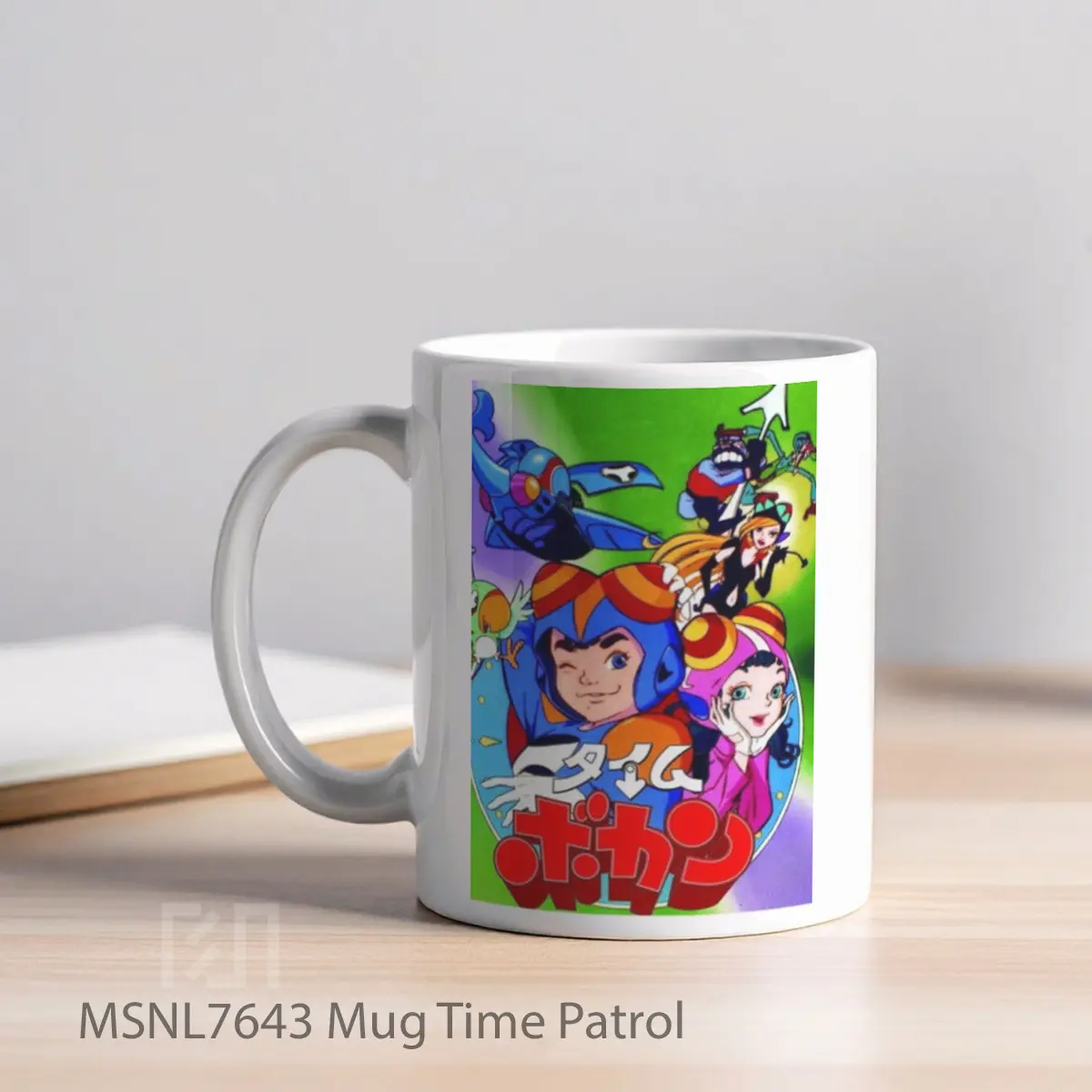 Mug Time Patrol Gelas Keramik Tema Film MSNL7643 - Tampak Kiri