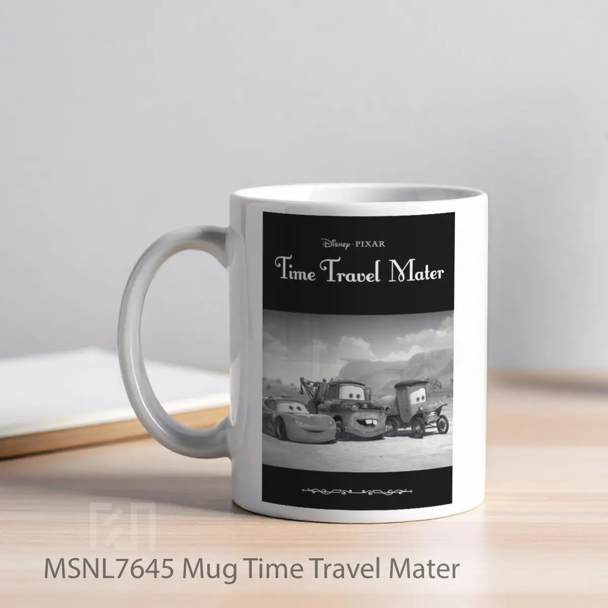 Mug Time Travel Mater Gelas Keramik Tema Film MSNL7645 - Tampak Kiri