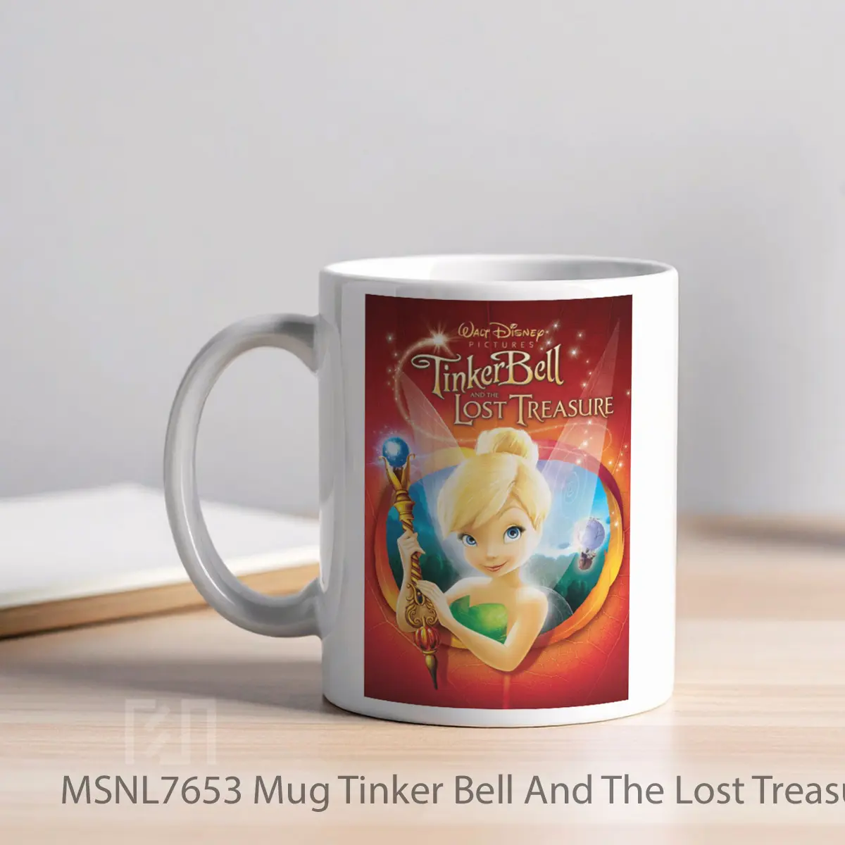 Mug Tinker Bell And The Lost Treasure Gelas Keramik Tema Film MSNL7653 - Tampak Kiri