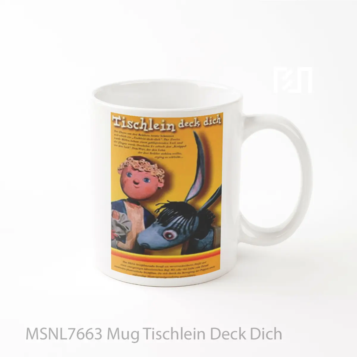 Mug Tischlein Deck Dich Gelas Keramik Tema Film MSNL7663