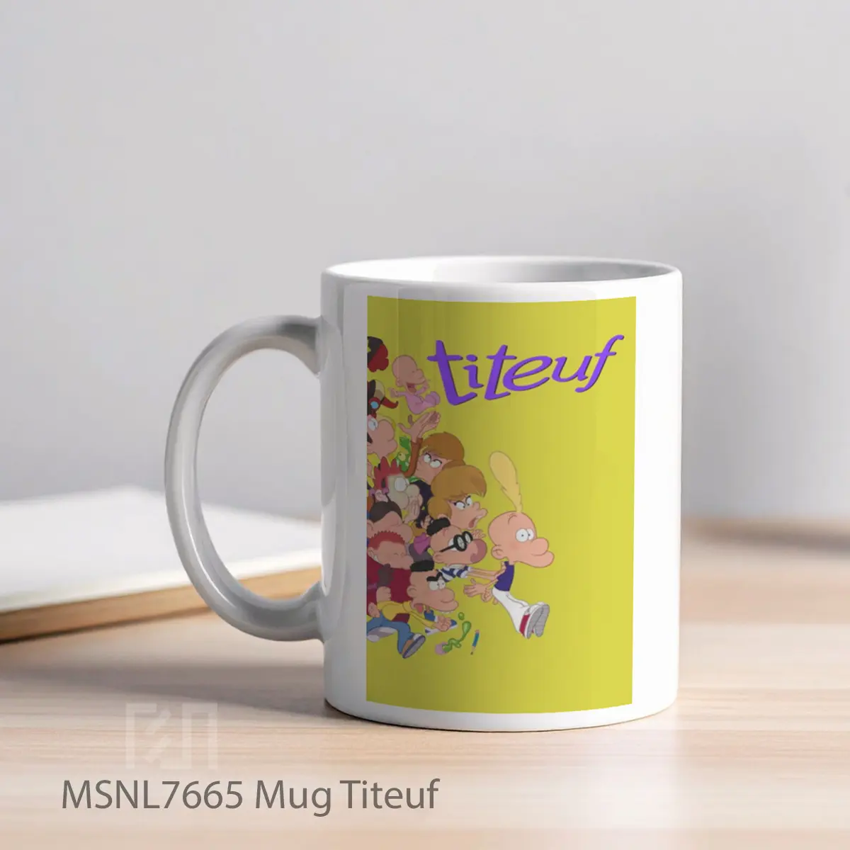 Mug Titeuf Gelas Keramik Tema Film MSNL7665 - Tampak Kiri