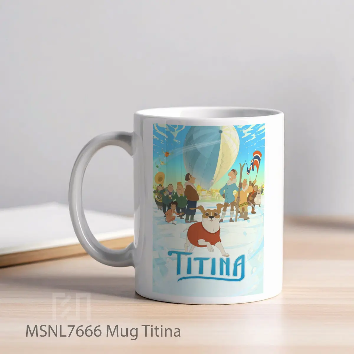 Mug Titina Gelas Keramik Tema Film MSNL7666 - Tampak Kiri