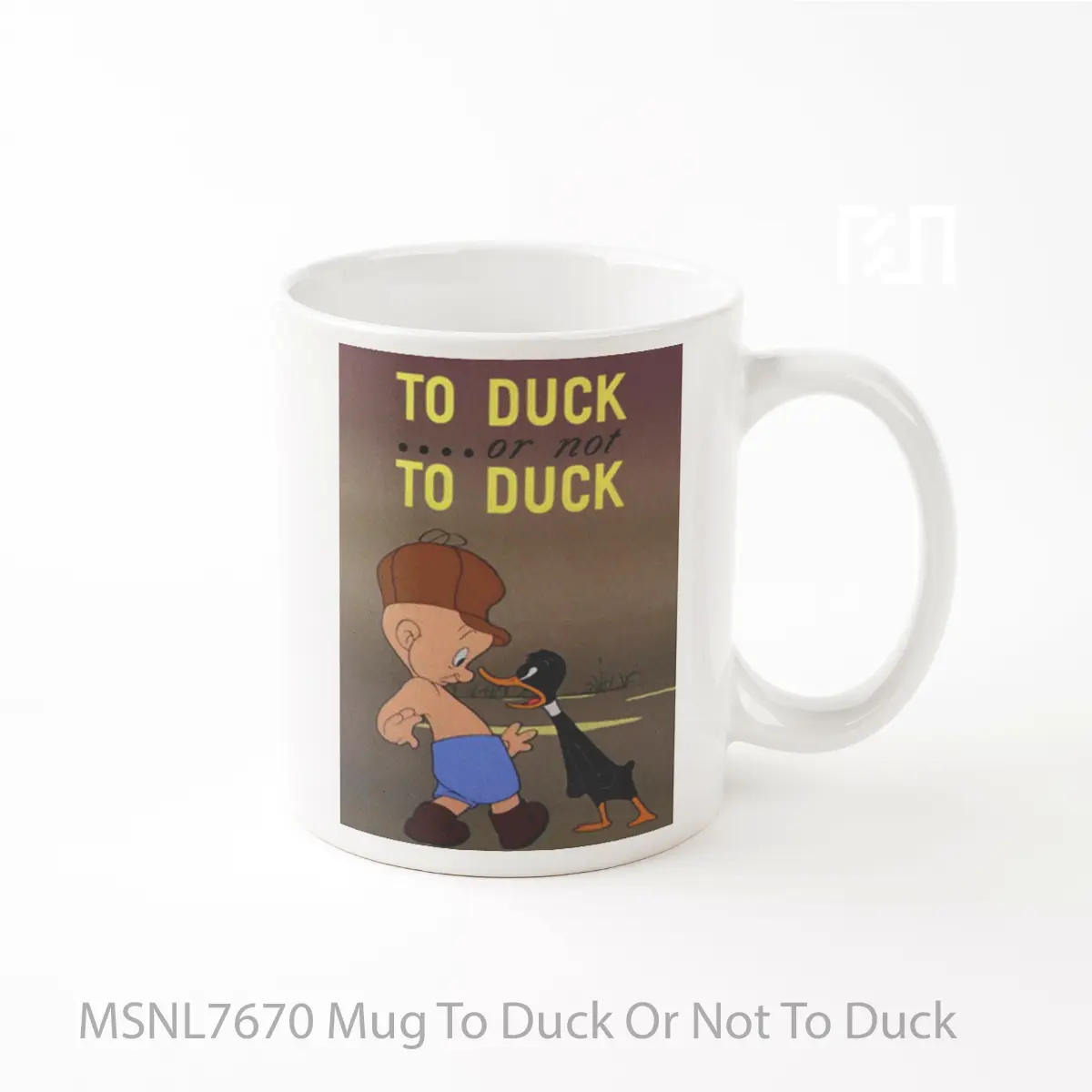 Mug To Duck Or Not To Duck Gelas Keramik Tema Film MSNL7670