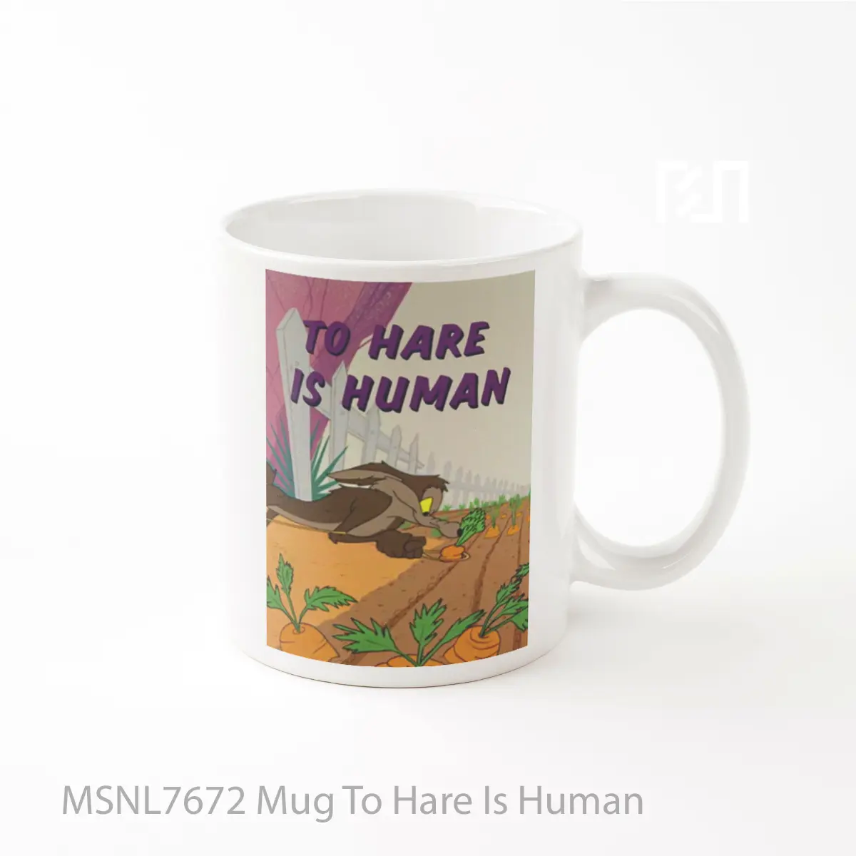 Mug To Hare Is Human Gelas Keramik Tema Film MSNL7672
