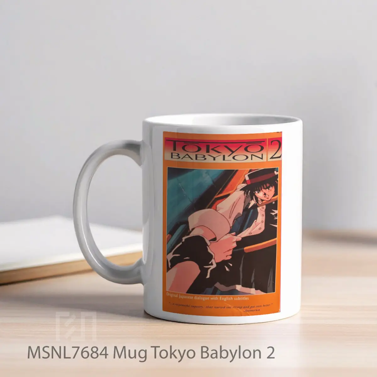 Mug Tokyo Babylon 2 Gelas Keramik Tema Film MSNL7684 - Tampak Kiri